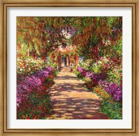 A Pathway in Monet's Garden, Giverny, 1902 Fine Art Print