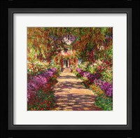 A Pathway in Monet's Garden, Giverny, 1902 Framed Print