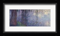 Waterlilies: Morning with Weeping Willows, detail of the left section, 1914-18 Fine Art Print