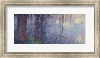 Waterlilies: Morning with Weeping Willows, detail of the left section, 1914-18 Fine Art Print