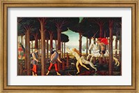 The Story of Nastagio degli Onesti: Nastagio's Vision of the Ghostly Pursuit in the Forest, 1483 or 1487 Fine Art Print