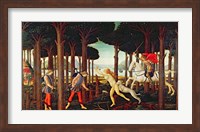 The Story of Nastagio degli Onesti: Nastagio's Vision of the Ghostly Pursuit in the Forest, 1483 or 1487 Fine Art Print