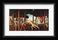 The Story of Nastagio degli Onesti: Nastagio's Vision of the Ghostly Pursuit in the Forest, 1483 or 1487 Fine Art Print