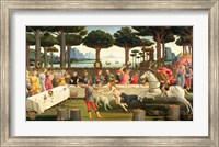 The Story of Nastagio degli Onesti: Nastagio Arranges a Feast at which the Ghosts Reappear, 1483-87 Fine Art Print