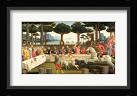 The Story of Nastagio degli Onesti: Nastagio Arranges a Feast at which the Ghosts Reappear, 1483-87 Fine Art Print