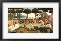 The Story of Nastagio degli Onesti: Nastagio Arranges a Feast at which the Ghosts Reappear, 1483-87 Fine Art Print