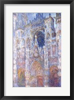 Rouen Cathedral, Blue Harmony, Morning Sunlight, 1894 Fine Art Print