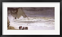Rough Sea at Etretat, 1868-69 Fine Art Print