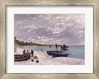 The Beach at Sainte-Adresse, 1867 Fine Art Print