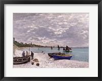 The Beach at Sainte-Adresse, 1867 Fine Art Print