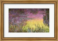Waterlilies at Sunset, 1915-26 (detail of left side) Fine Art Print