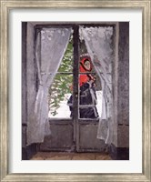 The Red Cape (Madame Monet) c.1870 Fine Art Print