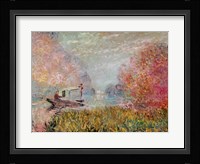 The Boat Studio on the Seine, 1875 Fine Art Print