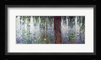 Waterlilies: Morning with Weeping Willows, detail of the left section, 1915-26 Fine Art Print