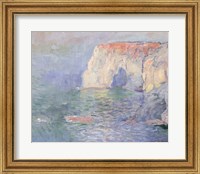 Etretat: Le Manneport, reflections on the water, 1885 Fine Art Print