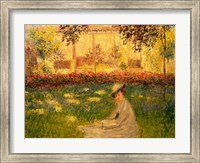 Woman in a Garden, 1876 Fine Art Print