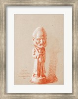 Portrait of a shareholder, from a plaster of Cuquemelle Fine Art Print