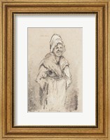 Old Woman from Normandy full face Fine Art Print