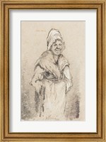 Old Woman from Normandy full face Fine Art Print
