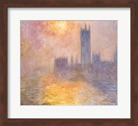 The Houses of Parliament, Sunset, 1904 Fine Art Print