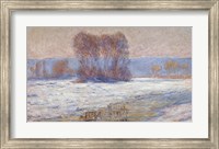 The Seine at Bennecourt, Winter Fine Art Print