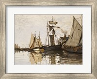 The Port of Honfleur, c.1865 Fine Art Print