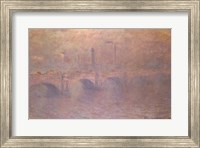 The Thames at London, Waterloo Bridge, 1903 Fine Art Print