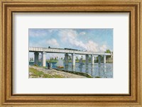 Railway Bridge at Argenteuil, 1873 Fine Art Print