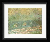 Waterloo Bridge (blue and green) Fine Art Print