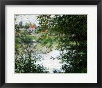 Ile de La Grande Jatte Through the Trees, 1878 Fine Art Print