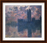 Houses of Parliament, Sunset, 1902 Fine Art Print