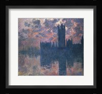 Houses of Parliament, Sunset, 1902 Fine Art Print