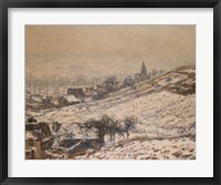 Winter in Giverny, 1885 Fine Art Print