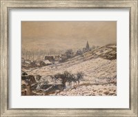 Winter in Giverny, 1885 Fine Art Print