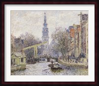Canal a Amsterdam, 1874 Fine Art Print