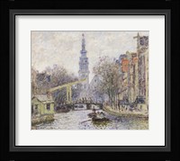 Canal a Amsterdam, 1874 Fine Art Print