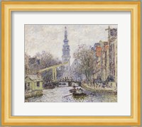 Canal a Amsterdam, 1874 Fine Art Print