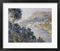 Monte Carlo, Vue de Cap Martin, 1884 Framed Print