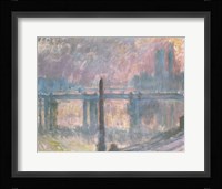 Cleopatra's Needle and Charing Cross Bridge, 1899 Fine Art Print