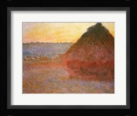 Haystacks, Pink and Blue Impressions, 1891 Fine Art Print