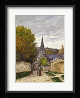 Street in Sainte-Adresse, 1868-70 Framed Print