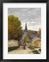 Street in Sainte-Adresse, 1868-70 Framed Print