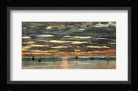 Sunset Over the Sea Framed Print