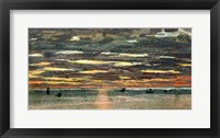 Sunset Over the Sea Framed Print