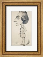 Young Man in the style of a Romantic, 1857 Fine Art Print
