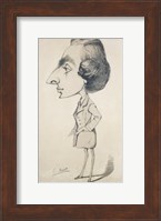 Young Man in the style of a Romantic, 1857 Fine Art Print
