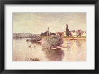 The Seine at Lavacourt, 1880 Framed Print