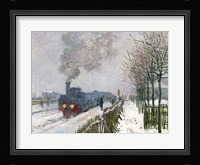 Train in the Snow or The Locomotive, 1875 Fine Art Print