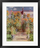 The Garden at Vetheuil, 1881 Fine Art Print