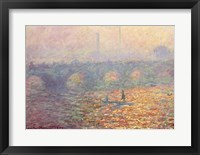 Waterloo Bridge, 1900 Framed Print